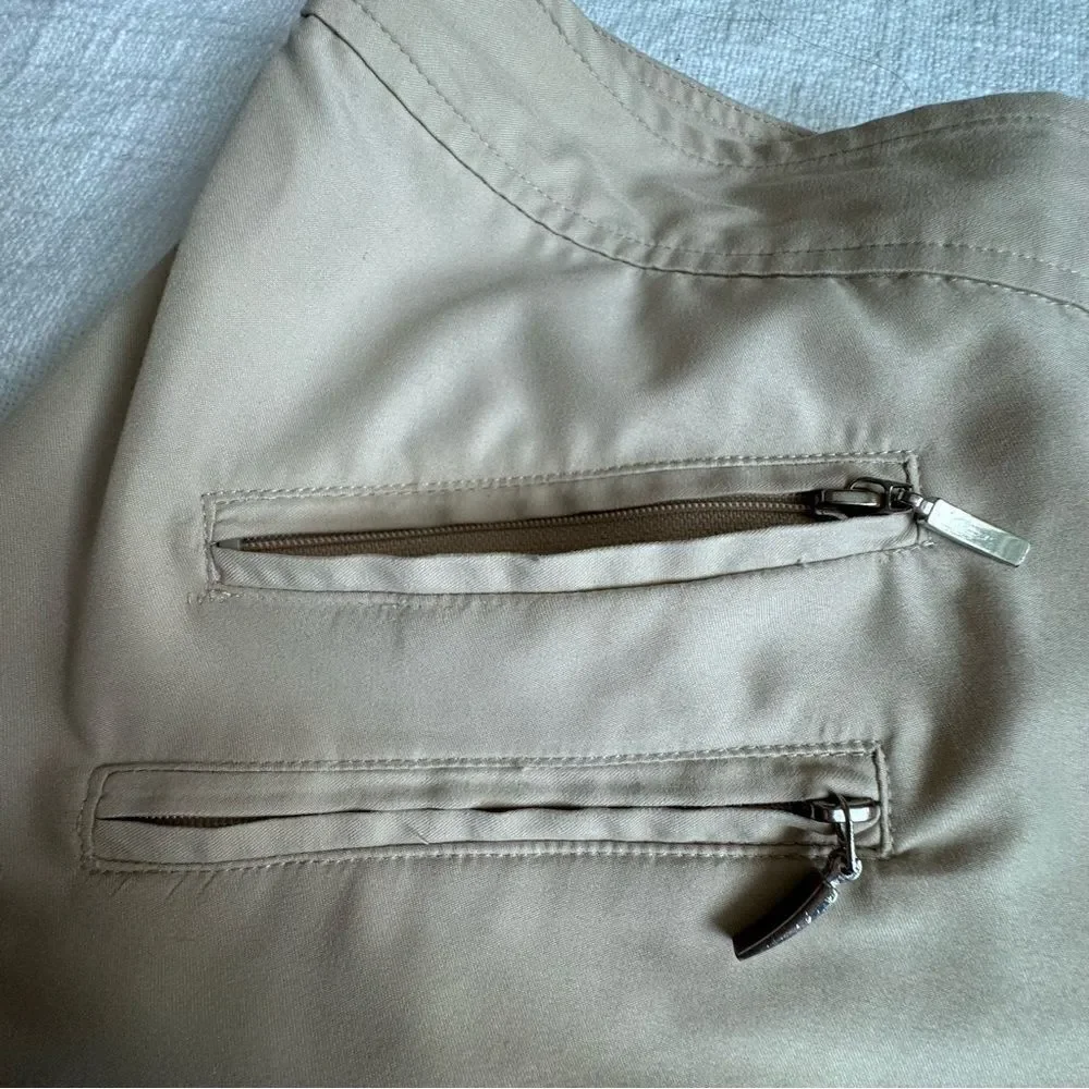 Izod XFG Skort Cream Womens Cool FX Golf Sporty Pockets Size 4 NWOT
